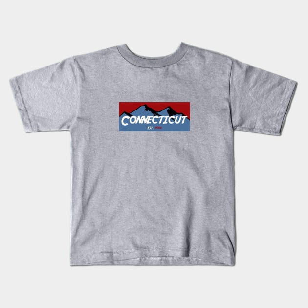 Connecticut Kids T-Shirt by AdventureFinder